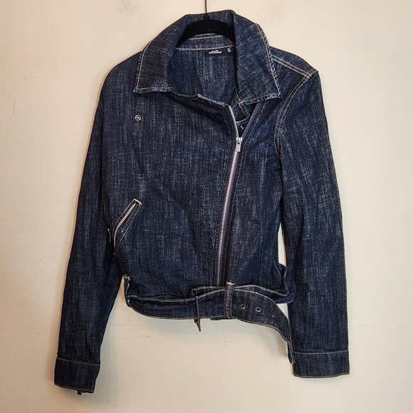 KATE SPADE SATURDAY BELTED JEAN JACKET W ZIPPER - Picture 7 of 12